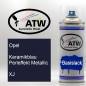 Preview: Opel, Keramikblau Perleffekt Metallic, XJ: 400ml Sprühdose, von ATW Autoteile West.